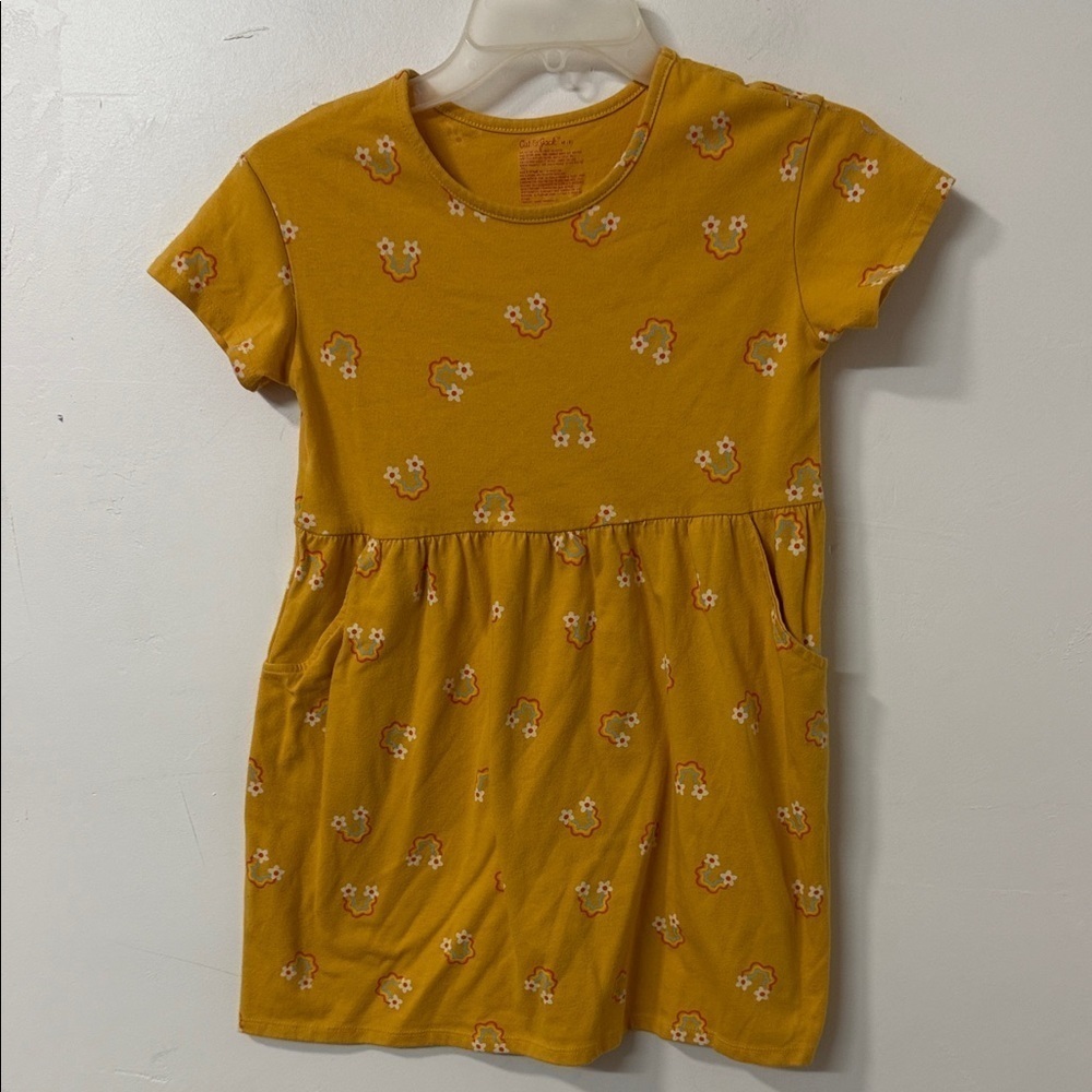 Cat & Jack Mustard Floral Dress